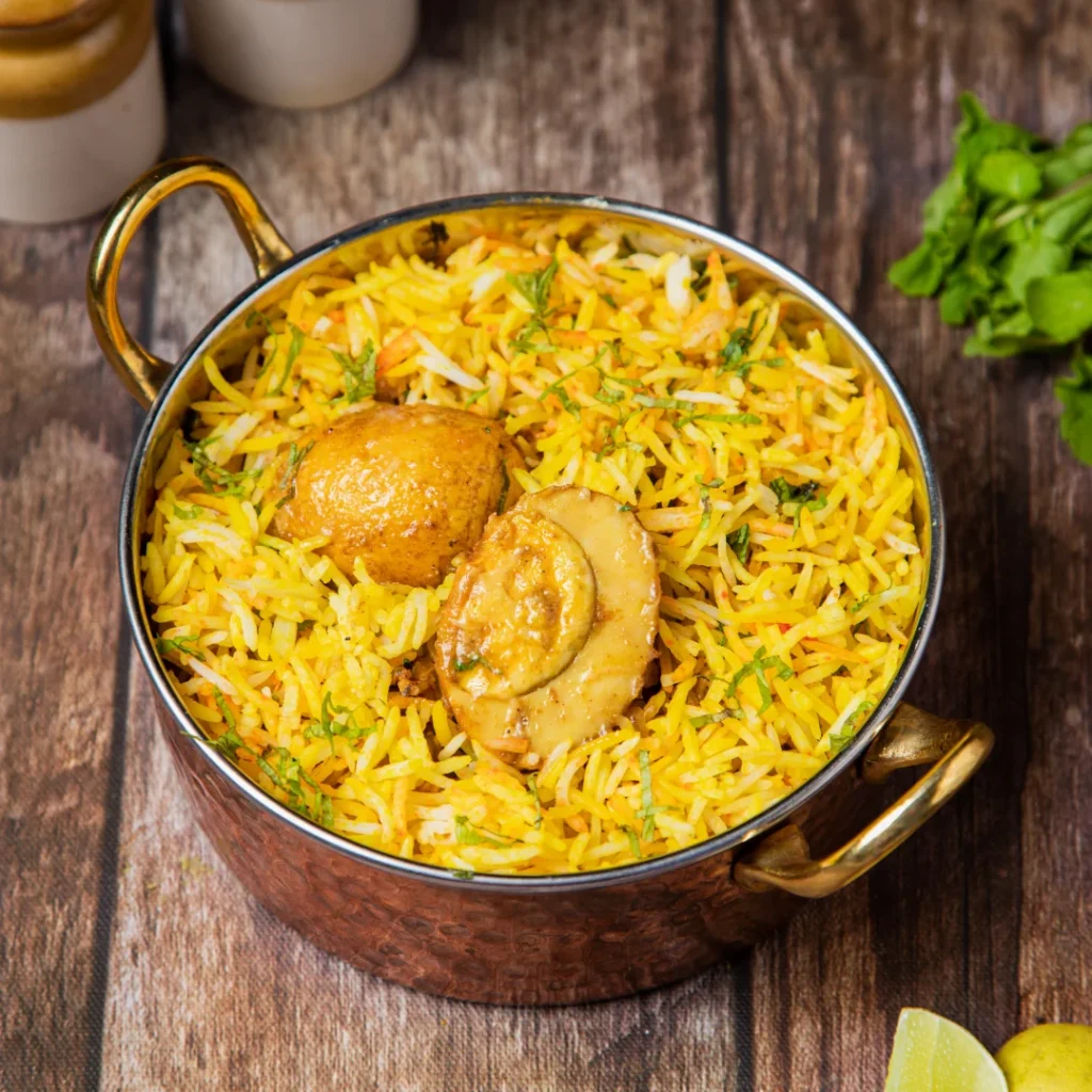 Hyderabadi Egg Dum Biryani
